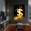 Abstract Dollar Canvas Wall Poster