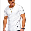 Men's Round Neck Slim Solid Color Short Sleeved T-shirt