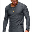 Men's Round Neck Slim Solid Color Short Sleeved T-shirt