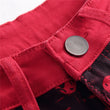 Men's Red Skull Jeans