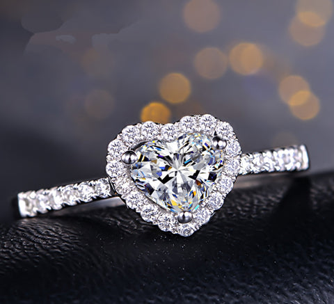 Women's Beautiful Heart-Shaped Ring