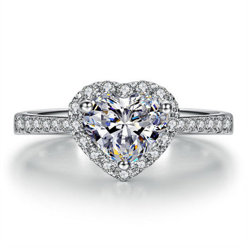 Women's Beautiful Heart-Shaped Ring