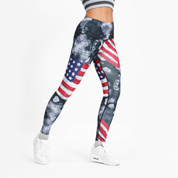 Women's USA Printed Yoga Pants