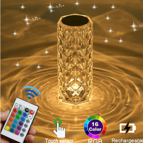 Crystal Rechargeable Table Lamp