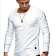 Men's Round Neck Slim Solid Color Short Sleeved T-shirt