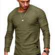 Men's Round Neck Slim Solid Color Short Sleeved T-shirt