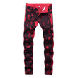 Men's Red Skull Jeans