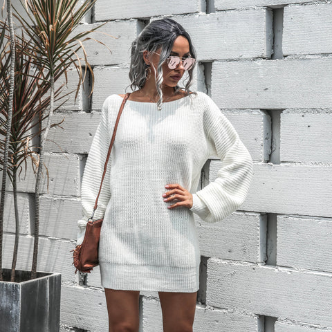 Women's Knitted Sweater Dress