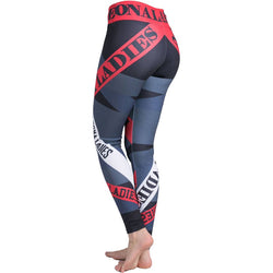 Women's Digital Print Exercise Yoga Pants