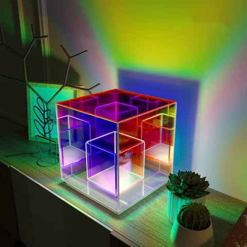 Rubik's Cube LED Table Lamp